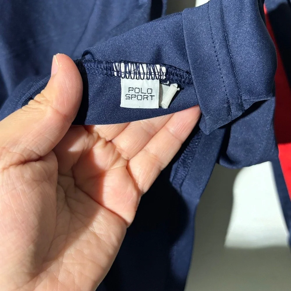 Polo‎ Sport Ralph Lauren USA Navy Blue Performance Jersey PRLFC 1967 Big Pony
